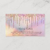 Carte De Visite Arc en arc-en-ciel Holographique Parties scintilla (Dos)