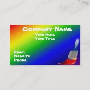 Carte de visite arc-en-ciel