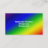 Carte de visite arc-en-ciel (Dos)