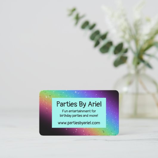 Carte De Visite Arc-en-ciel (Debout devant)