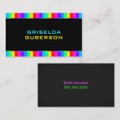 Carte De Visite Arc-en-ciel (Devant / Derrière)