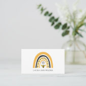 Carte de visite arc-en-ciel abeille (Debout devant)