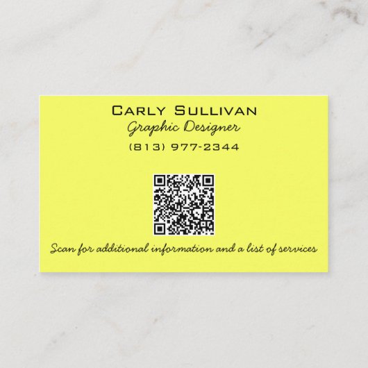 Carte De Visite Arc-en-ciel Abstrait double face avec code QR (Dos)