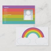 Carte De Visite Arc-en-ciel - affaires (Devant / Derrière)