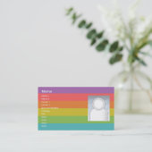 Carte De Visite Arc-en-ciel - affaires (Debout devant)