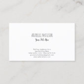 Carte De Visite Arc-en-ciel authentique tiré à la main | Bleu coul (Dos)