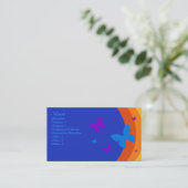 Carte De Visite Arc-en-ciel de papillon (Debout devant)