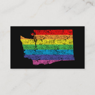 Carte De Visite arc-en-ciel de washington
