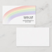Carte De Visite Arc en ciel défraîchi (Devant / Derrière)