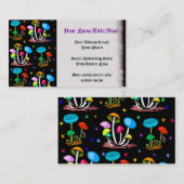 Carte De Visite Arc-en-ciel des champignons (Devant / Derrière)