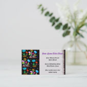 Carte De Visite Arc-en-ciel des champignons (Debout devant)