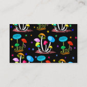 Carte De Visite Arc-en-ciel des champignons (Dos)