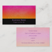 Carte De Visite Arc-en-ciel Gradient Art Abstrait (Devant / Derrière)
