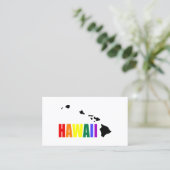 Carte De Visite Arc-en-ciel hawaïen (Debout devant)