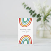 Carte De Visite Arc-en-ciel magique (Debout devant)