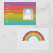 Carte De Visite Arc-en-ciel - potelé (Devant / Derrière)