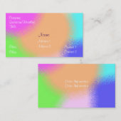 Carte De Visite Arc-en-ciel Sherbert (Devant / Derrière)