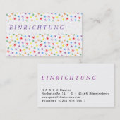 Carte De Visite Arc-en-ciel simple (Devant / Derrière)