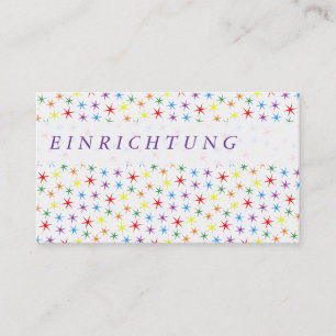 Carte De Visite Arc-en-ciel simple
