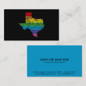 Carte De Visite arc-en-ciel texan (Devant / Derrière)