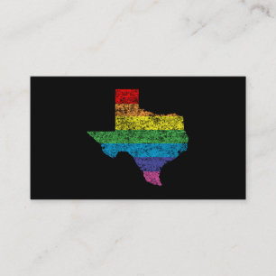 Carte De Visite arc-en-ciel texan