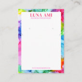 Carte De Visite Arc-en-ciel Vibrant collier de bijoux Écran (Devant)