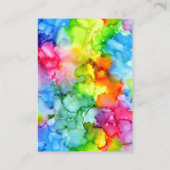 Carte De Visite Arc-en-ciel Vibrant collier de bijoux Écran (Dos)