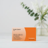 Carte De Visite Arc - Orange 2 (Debout devant)