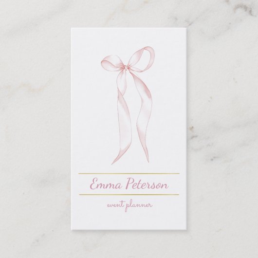 Carte De Visite arc rose (Devant)