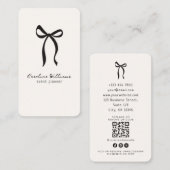 Carte De Visite Arc simple en gros plan, code QR Planification des (Devant / Derrière)