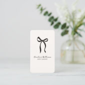 Carte De Visite Arc simple en gros plan, code QR Planification des (Debout devant)