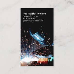 Carte De Visite Arc Souder Souder Étincelles de torche