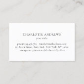 Carte De Visite Arc vert blanc vintage (Dos)