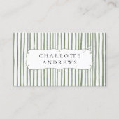 Carte De Visite Arc vert blanc vintage (Devant)