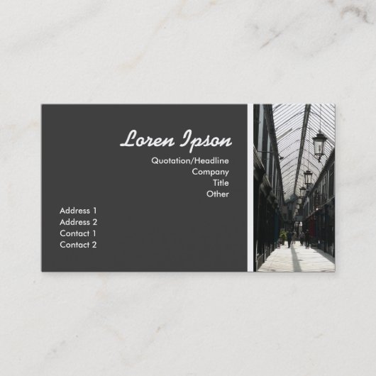 Carte De Visite Arcade II (Devant)