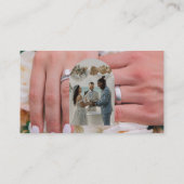 Carte De Visite Arch Calligraphie Script Photographie (Dos)