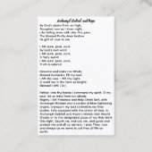 Carte De Visite Archange Gabriel et Hope (Dos)