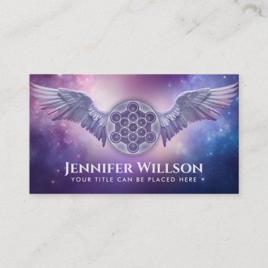 Carte De Visite Archangel Metatron - métatron's cube (Devant)