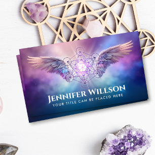 Carte De Visite Archangel Metatron - métatron's cube