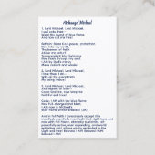 Carte De Visite Archangel Michael (Dos)