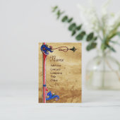 Carte De Visite ARCHANGEL RAPHAEL ET PARCHEMENT DE POISSON Monogra (Debout devant)