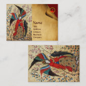 CARTE DE VISITE ARCHANGEL RAPHAEL ET PARCHEMENT DE POISSONS MONOGR (Devant / Derrière)