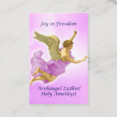 Carte De Visite Archangel Zadkiel and Holy Amethyst (Devant)