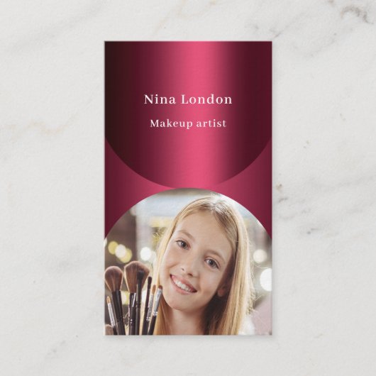 Carte De Visite Arche bourguignonne photo Qr code Facebook premium (Devant)