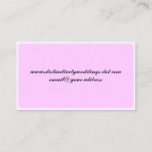 Carte De Visite Arche de ligne cardiaque (Dos)