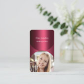 Carte De Visite Arche de photo Bourgogne code Qr Facebook (Debout devant)