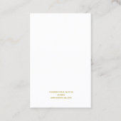 Carte De Visite Arche d'oreille en arc de cercle doré (Dos)