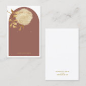 Carte De Visite Arche d'oreille en arc de cercle doré (Devant / Derrière)