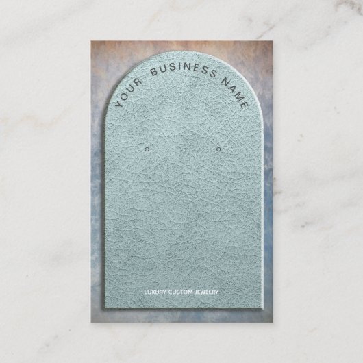 Carte De Visite Arche d'oreille en cuir Faux Trésor (Devant)