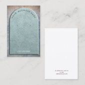 Carte De Visite Arche d'oreille en cuir Faux Trésor (Devant / Derrière)